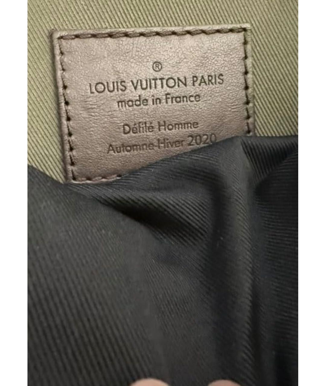 LOUIS VUITTON Черная кожаная сумка на плечо, фото 7