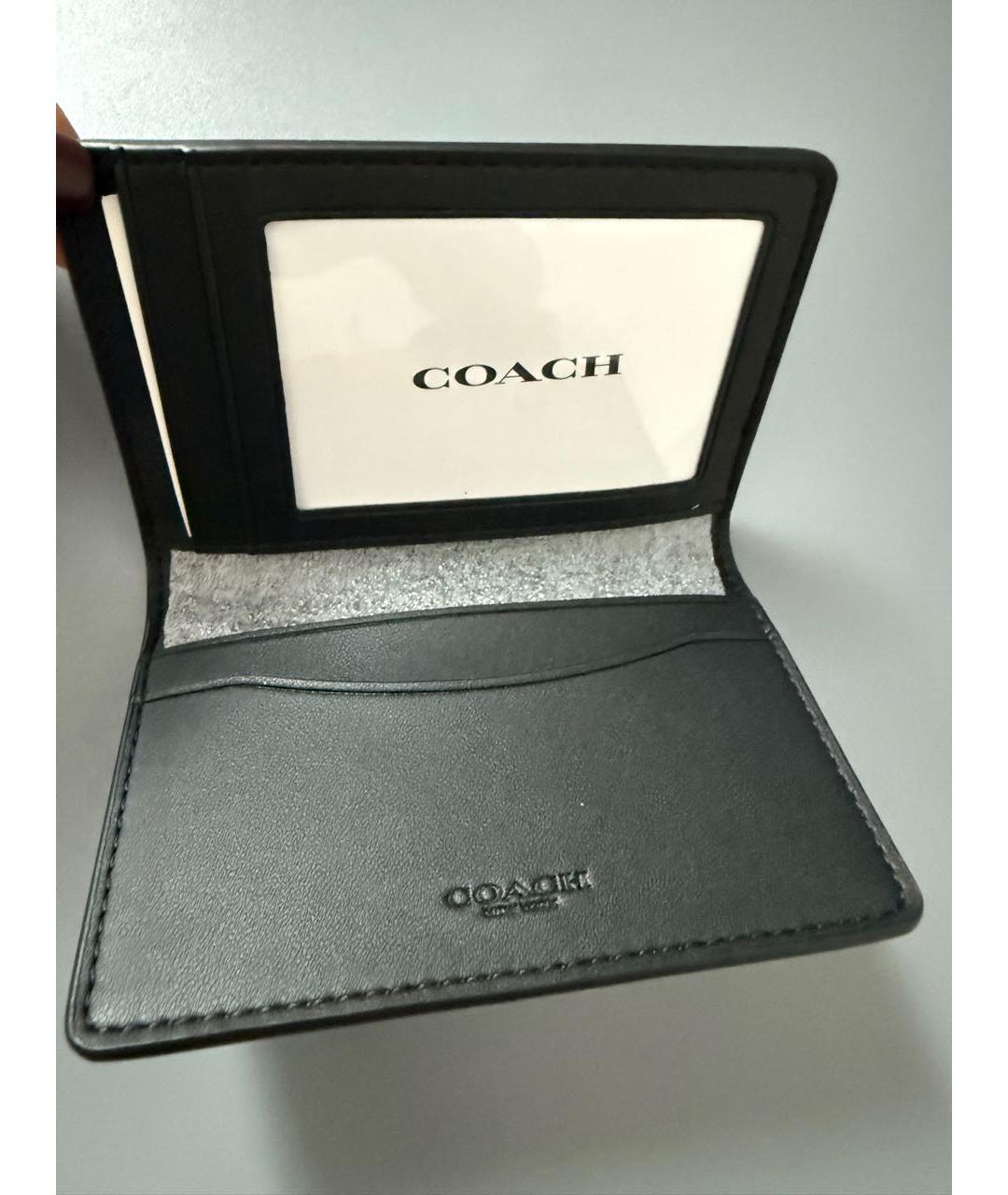 COACH Коричневый кожаный кардхолдер, фото 8