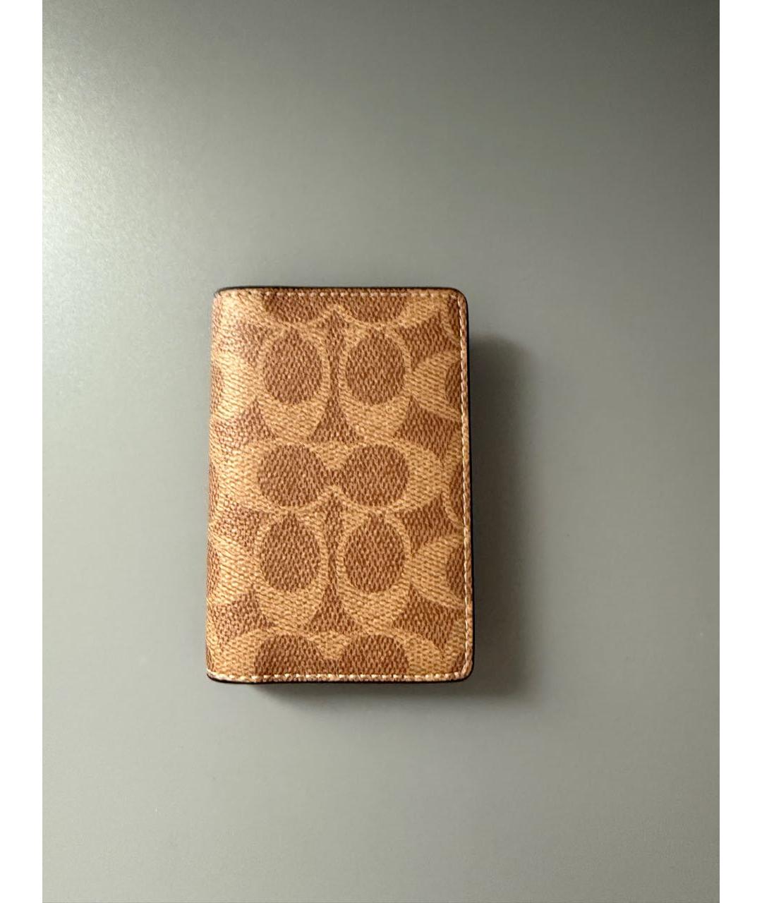 COACH Коричневый кожаный кардхолдер, фото 9