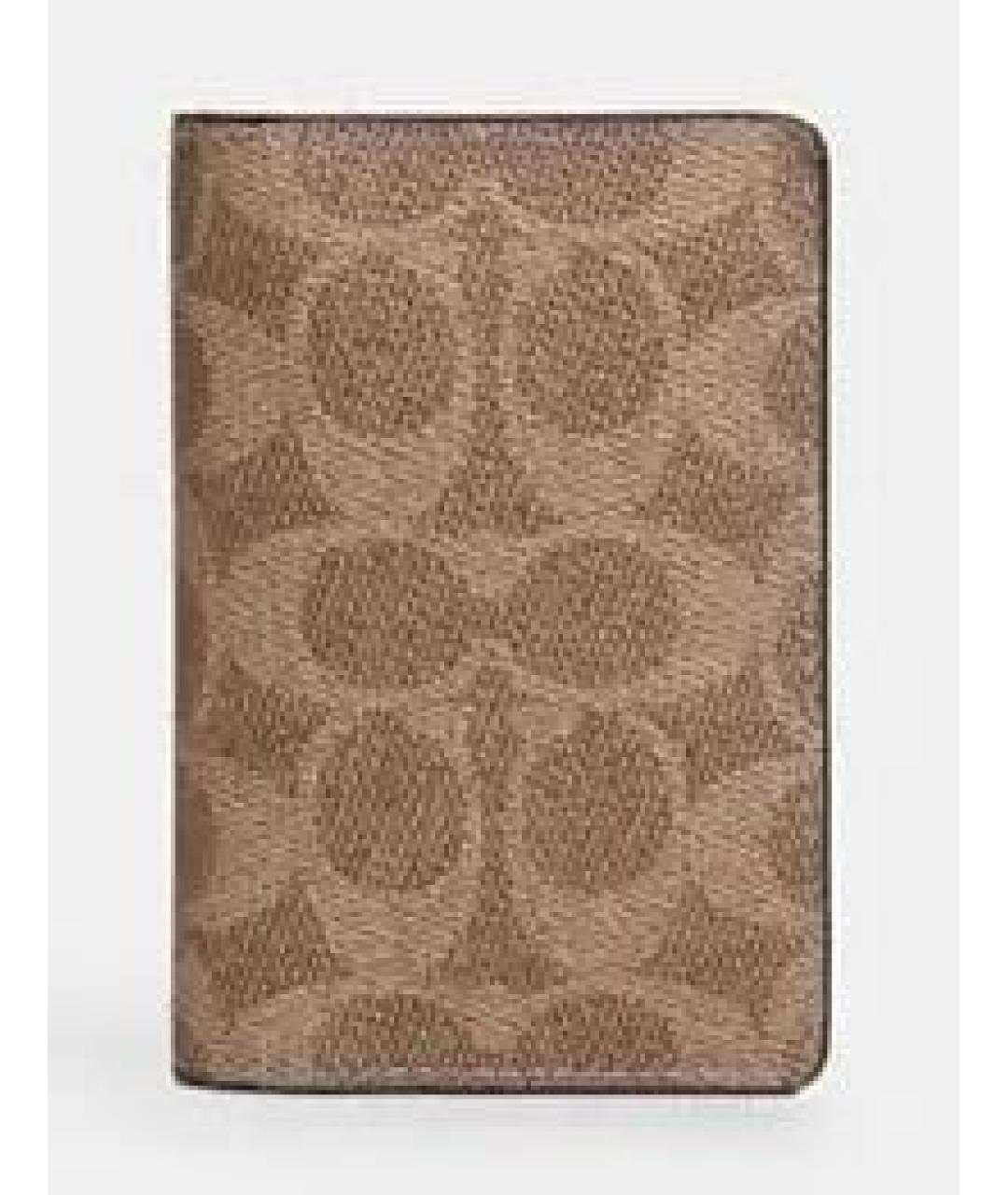 COACH Коричневый кожаный кардхолдер, фото 2