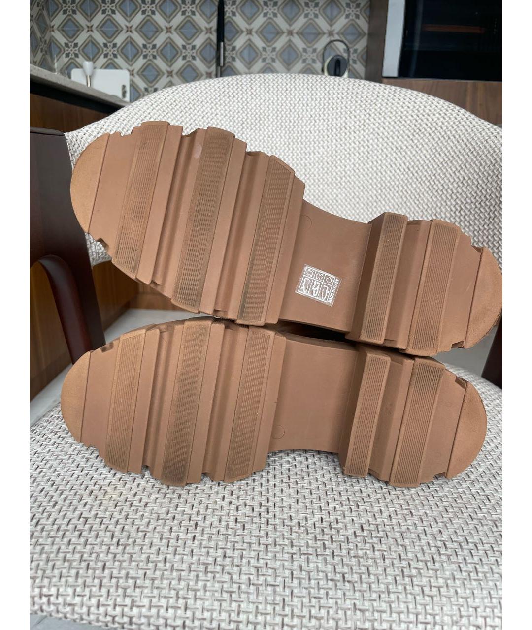 GIA COUTURE Коричневые кожаные сапоги, фото 5