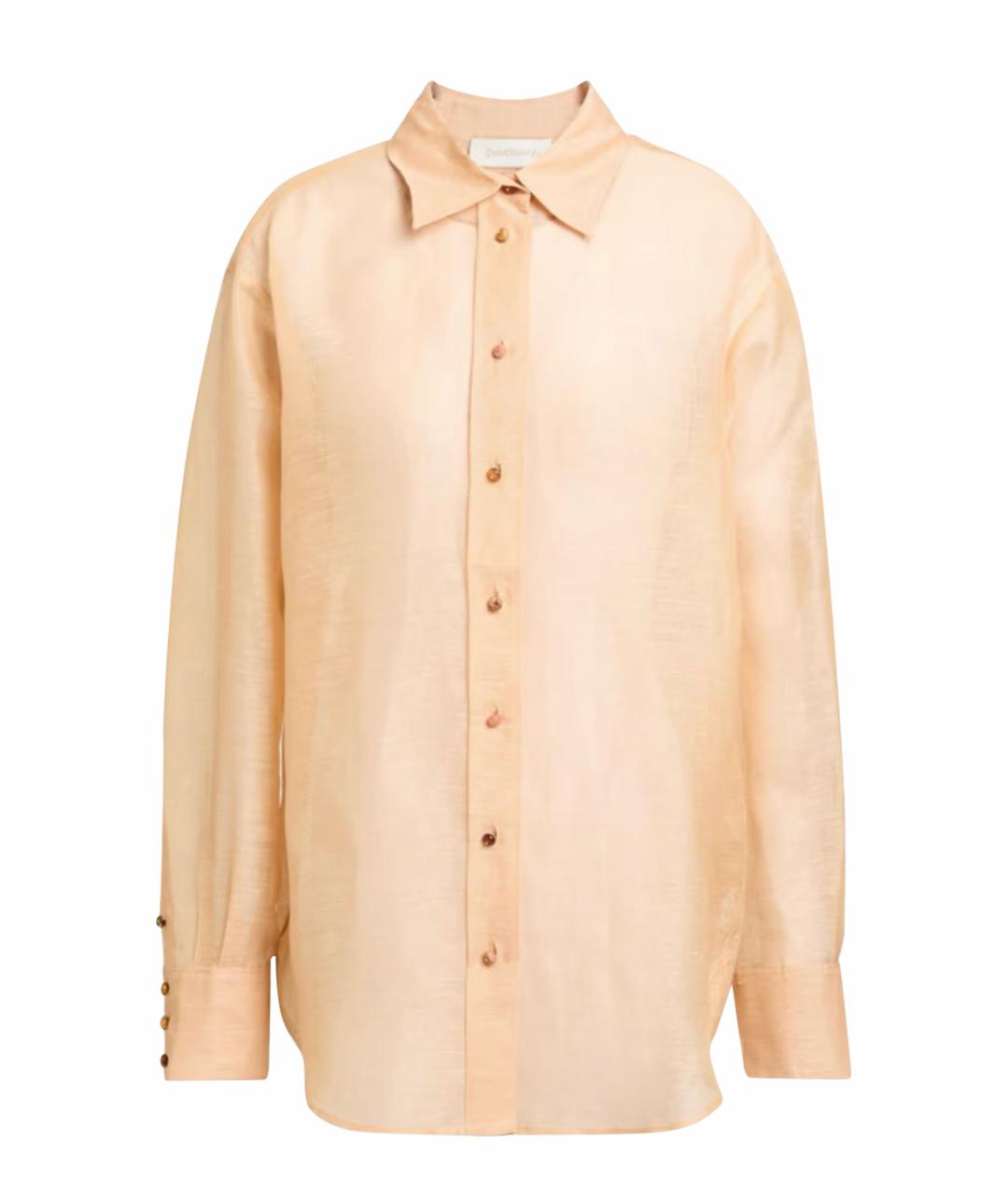 ZIMMERMANN Бежевая льняная блузы, фото 1