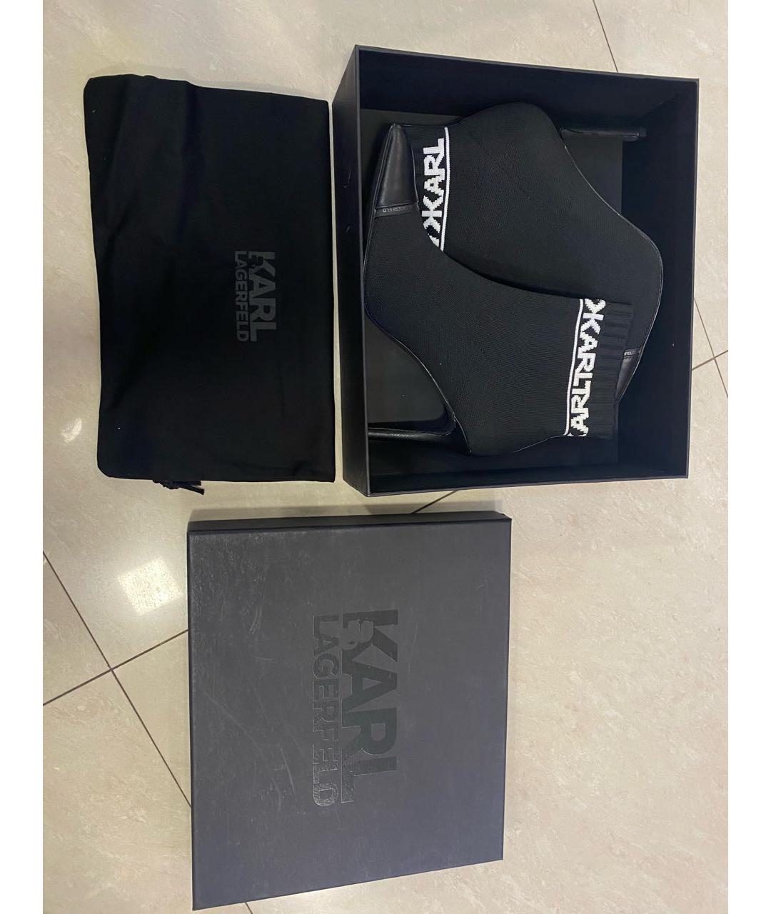 KARL LAGERFELD Черные ботильоны, фото 2