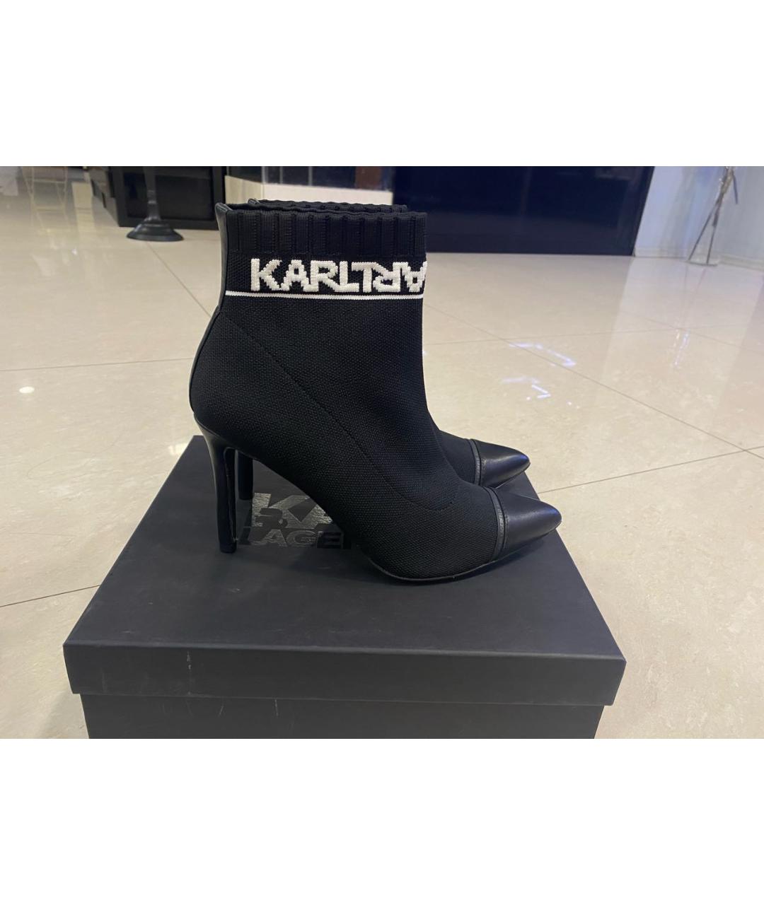 KARL LAGERFELD Черные ботильоны, фото 9