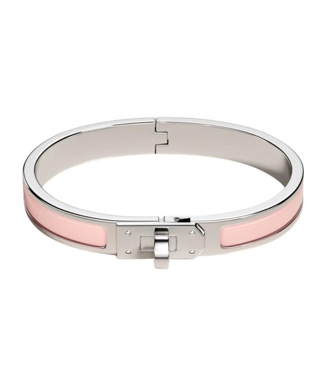 HERMES Розовый металлический браслет, фото 1