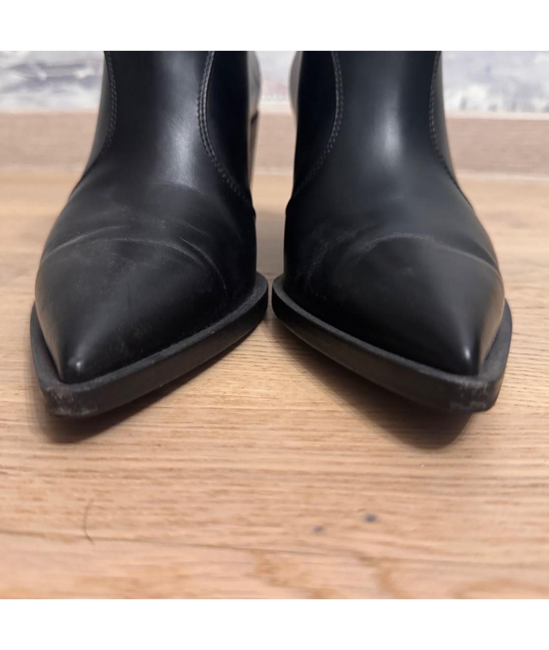 GIANVITO ROSSI Черные кожаные ботильоны, фото 7