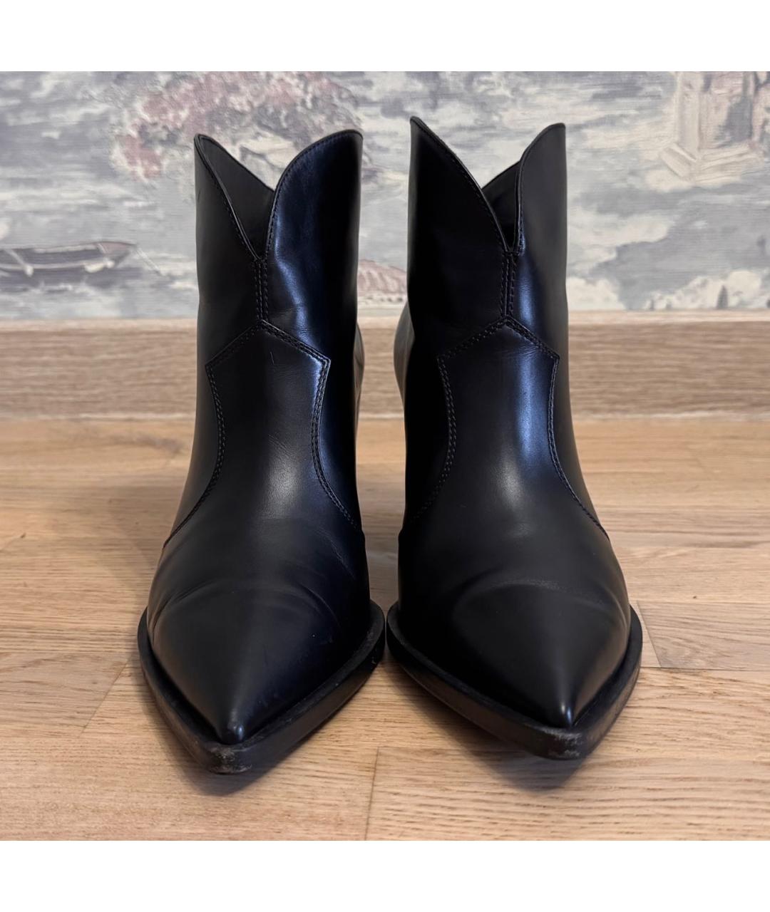 GIANVITO ROSSI Черные кожаные ботильоны, фото 2