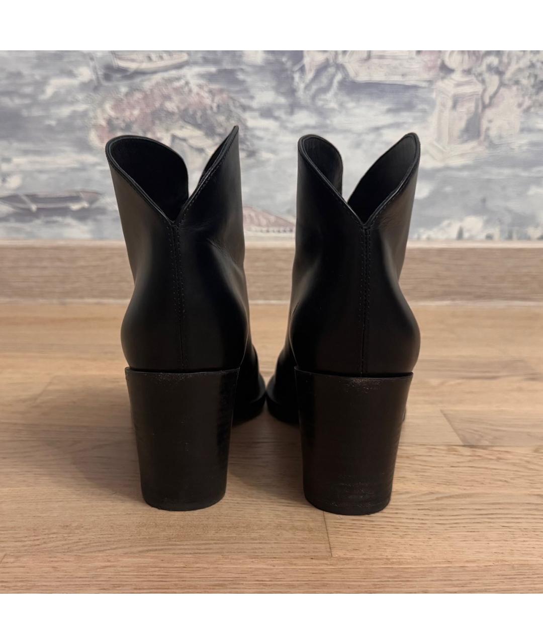 GIANVITO ROSSI Черные кожаные ботильоны, фото 4