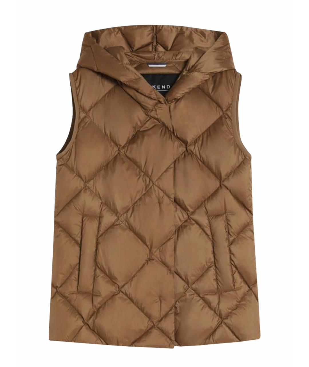 WEEKEND MAX MARA Коричневый полиэстеровый жилет, фото 1