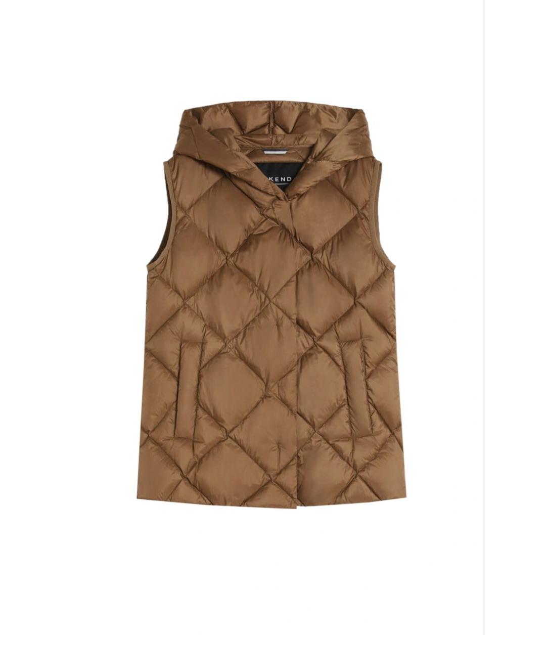 WEEKEND MAX MARA Коричневый полиэстеровый жилет, фото 9