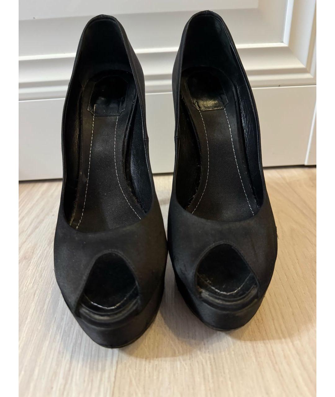 CHRISTIAN DIOR Черные замшевые туфли, фото 2