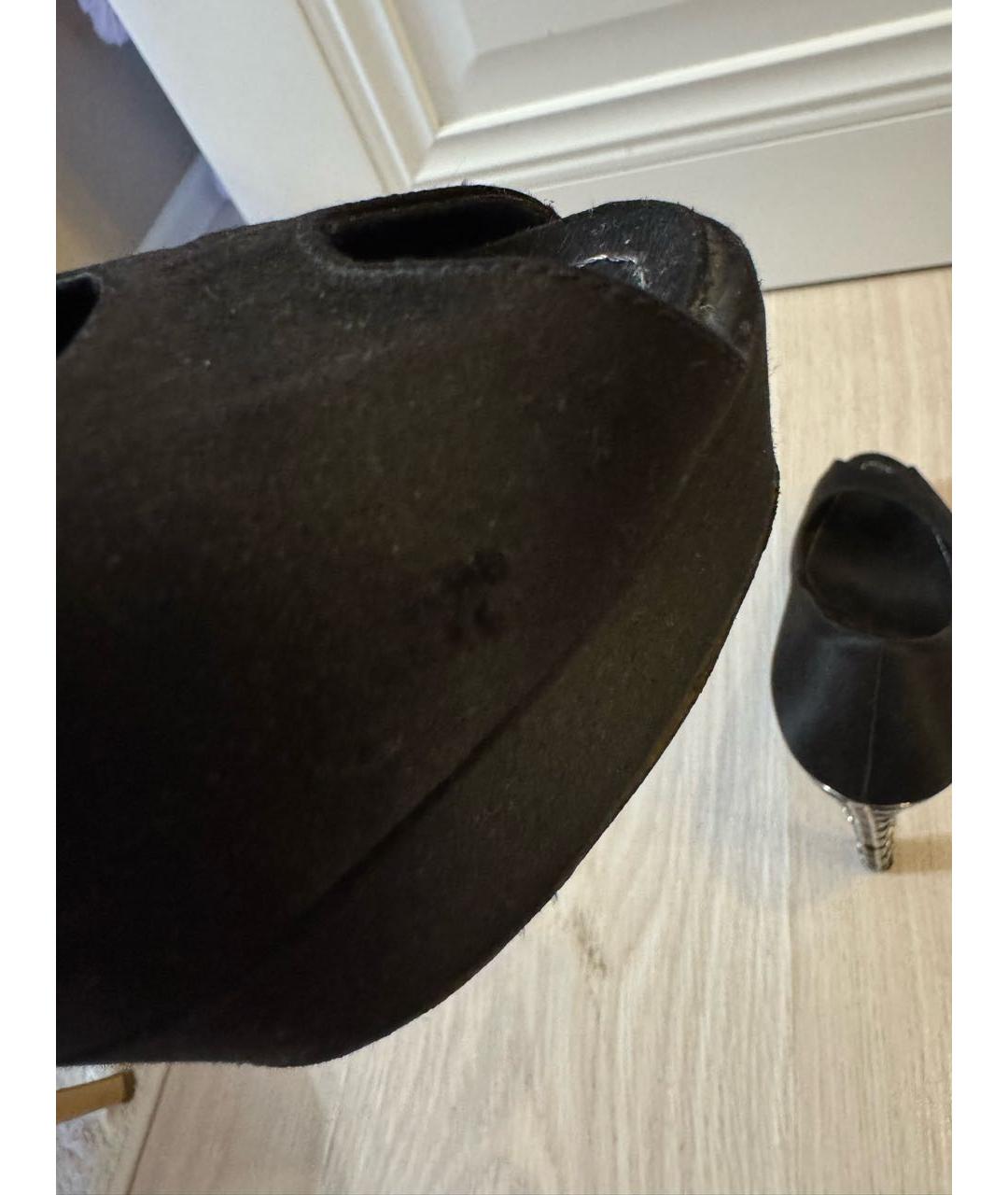 CHRISTIAN DIOR Черные замшевые туфли, фото 8