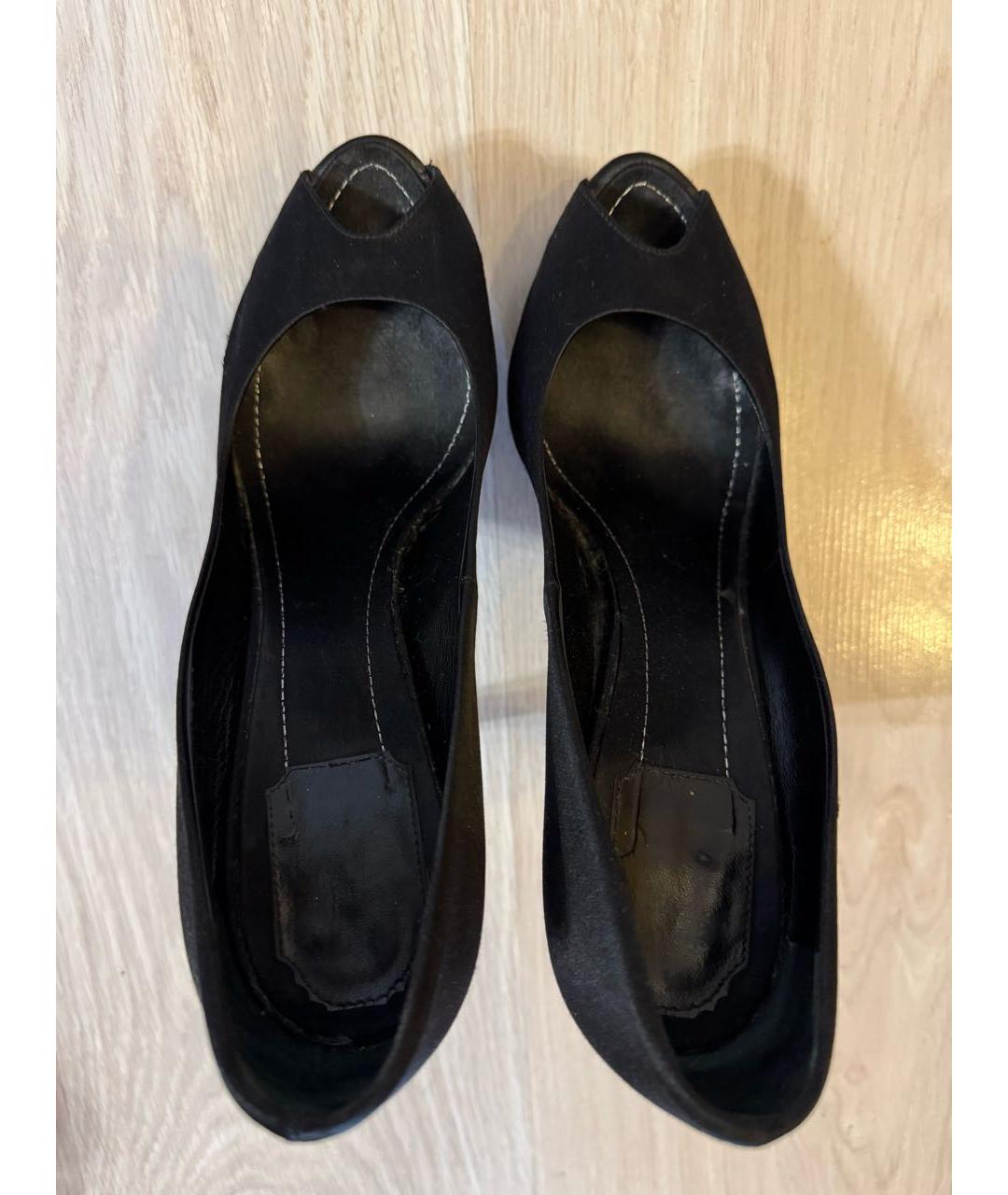 CHRISTIAN DIOR Черные замшевые туфли, фото 3