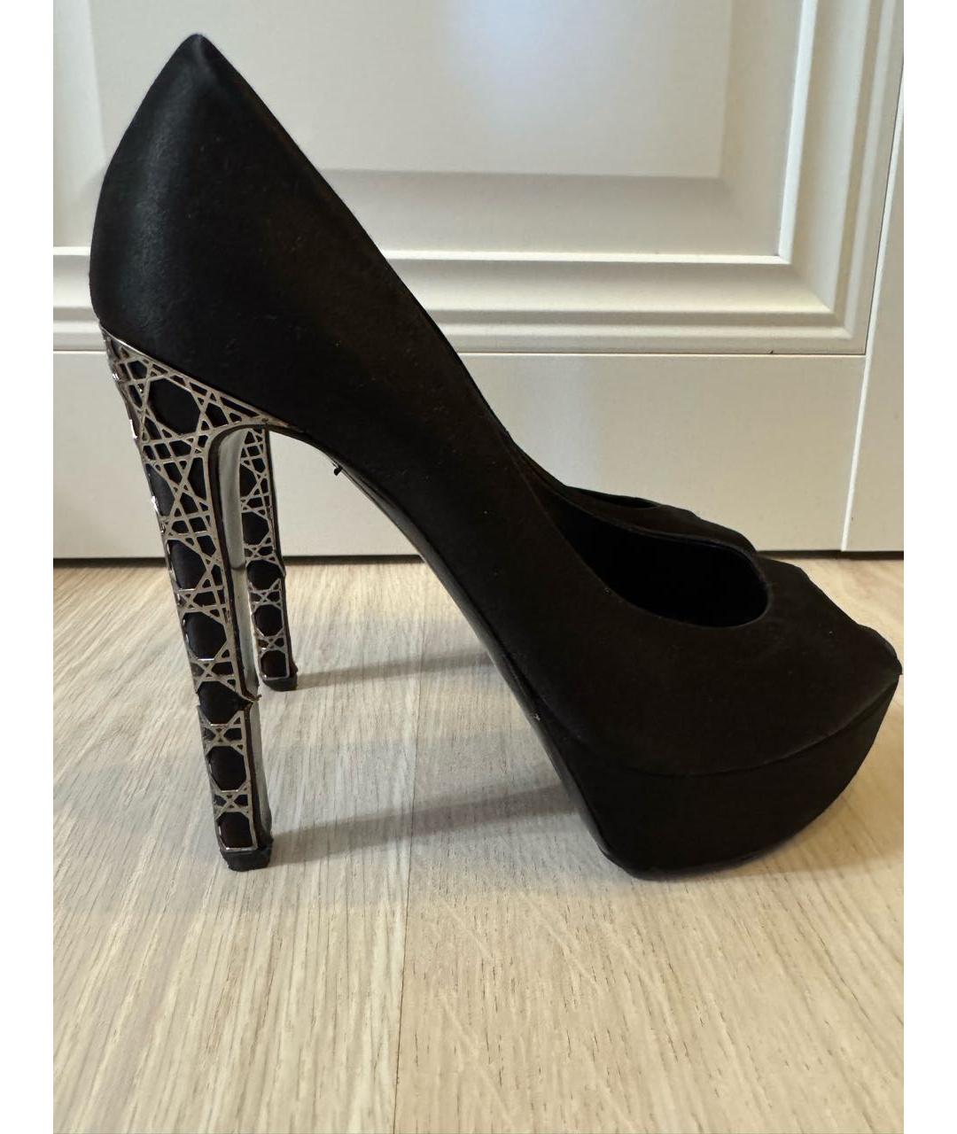 CHRISTIAN DIOR Черные замшевые туфли, фото 9