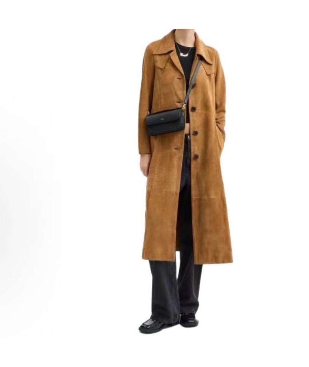 COACH Черная кожаная сумка через плечо, фото 6