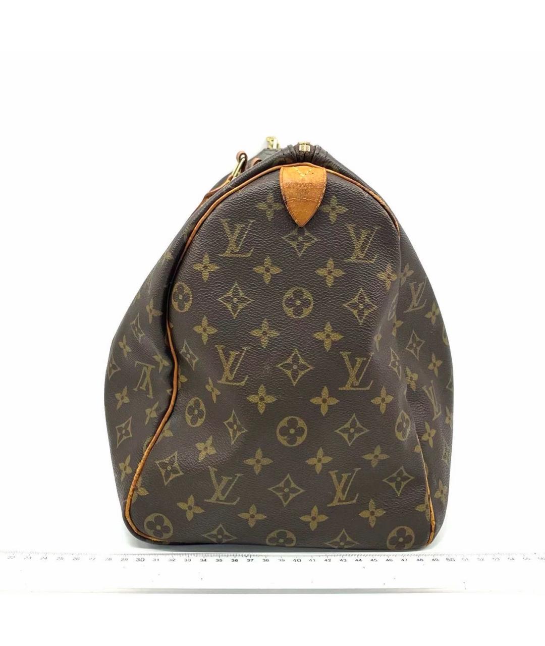 LOUIS VUITTON Коричневая кожаная дорожная/спортивная сумка, фото 6