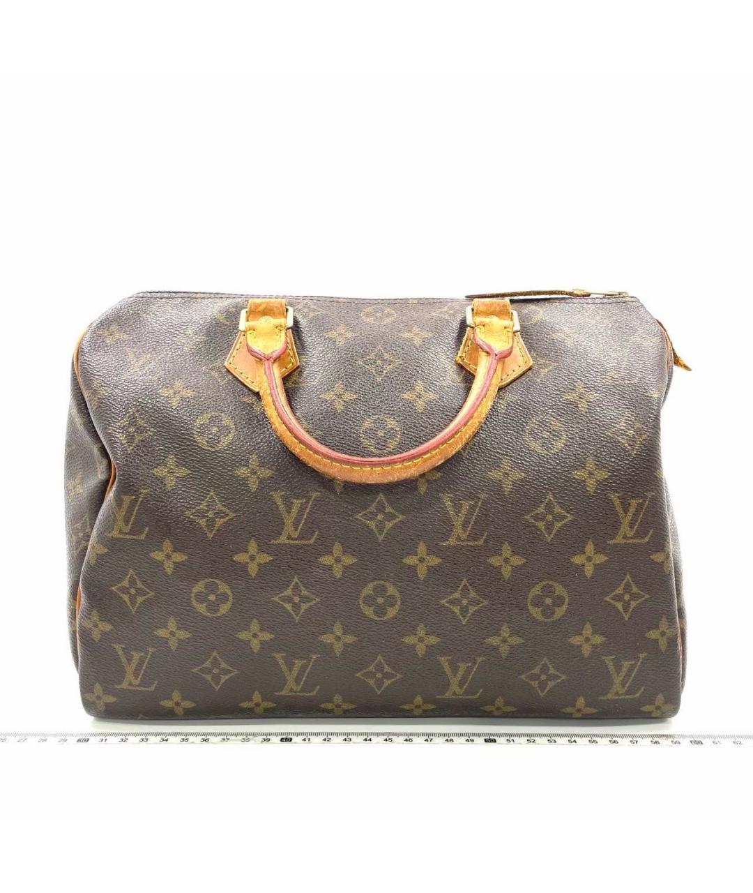 LOUIS VUITTON Коричневая кожаная сумка тоут, фото 2