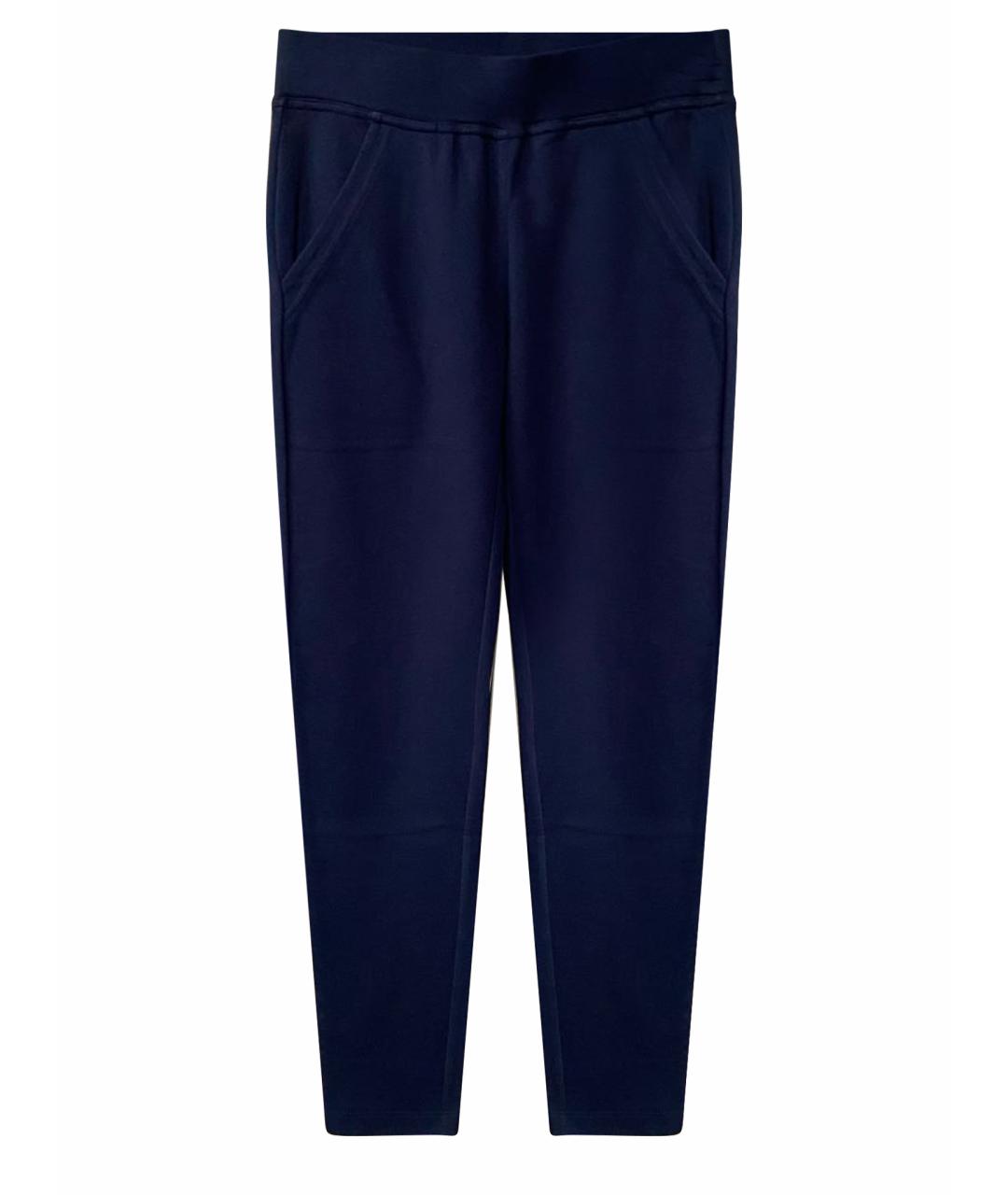 MONCLER Темно-синие хлопковые спортивные брюки и шорты, фото 1