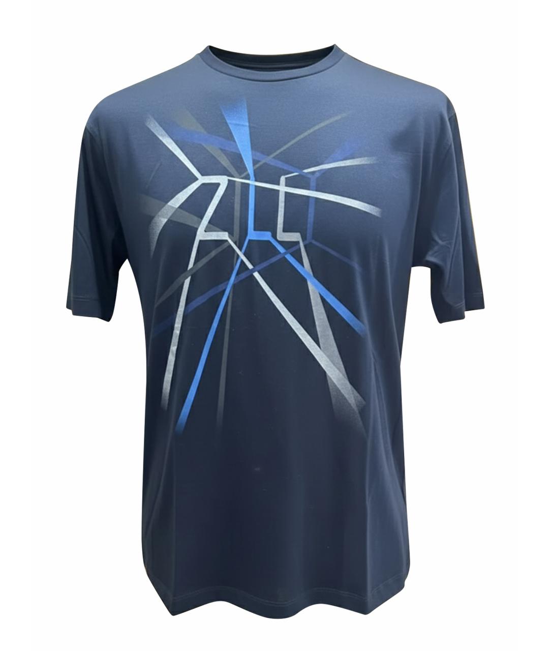 ZILLI Темно-синяя хлопковая футболка, фото 1
