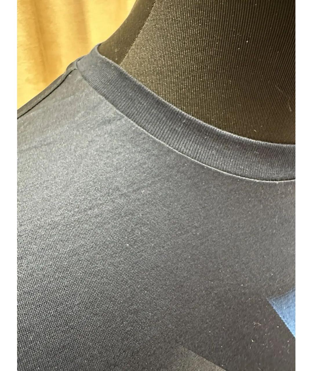 ZILLI Темно-синяя хлопковая футболка, фото 5