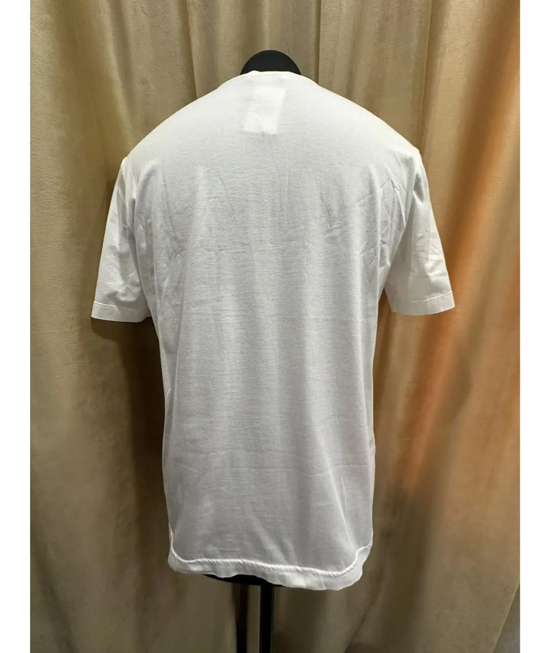 HERMES Белая хлопковая футболка, фото 3