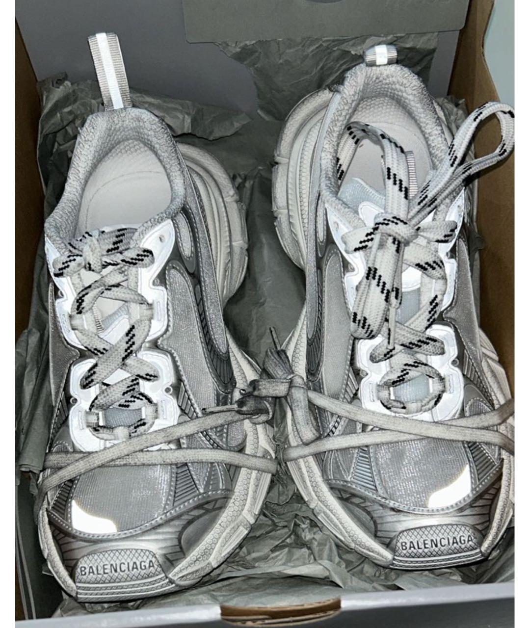 BALENCIAGA Серые кроссовки, фото 3