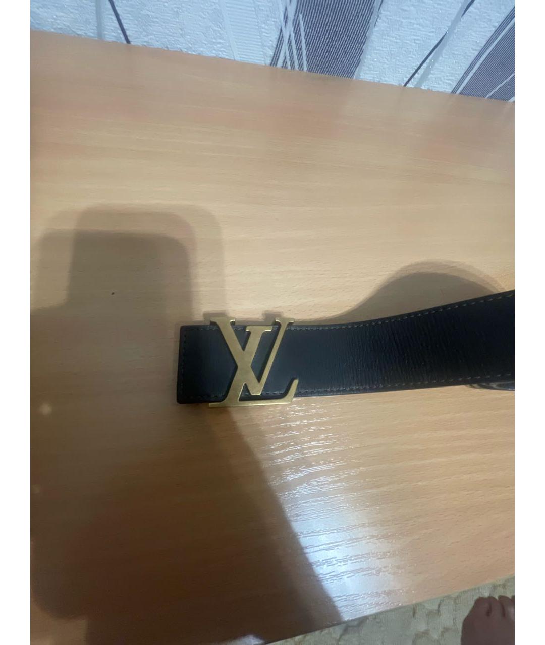 LOUIS VUITTON Коричневый кожаный ремень, фото 2