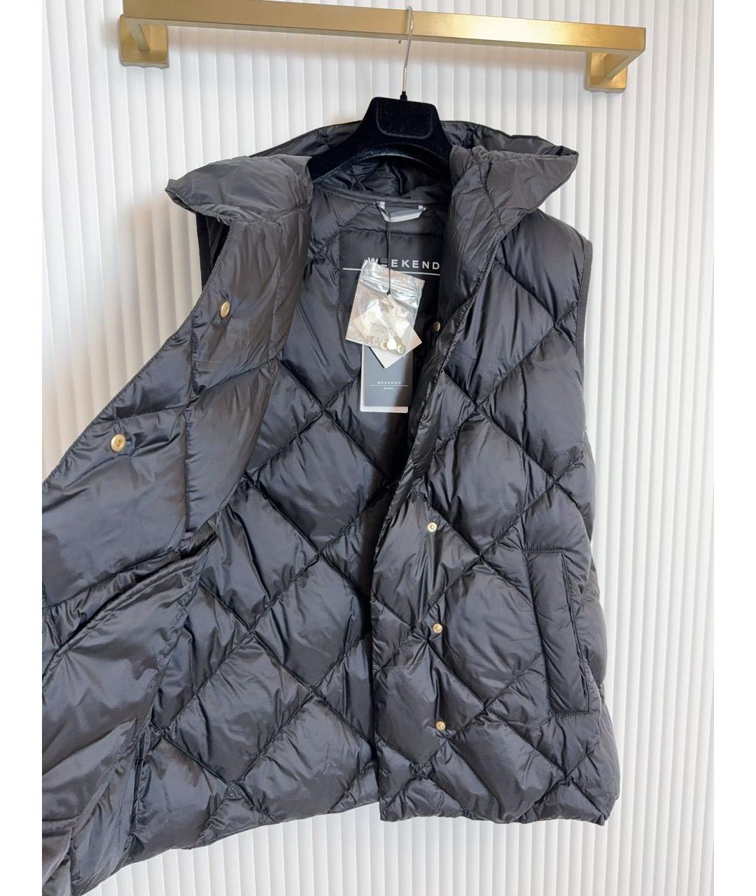 WEEKEND MAX MARA Черный полиэстеровый жилет, фото 3