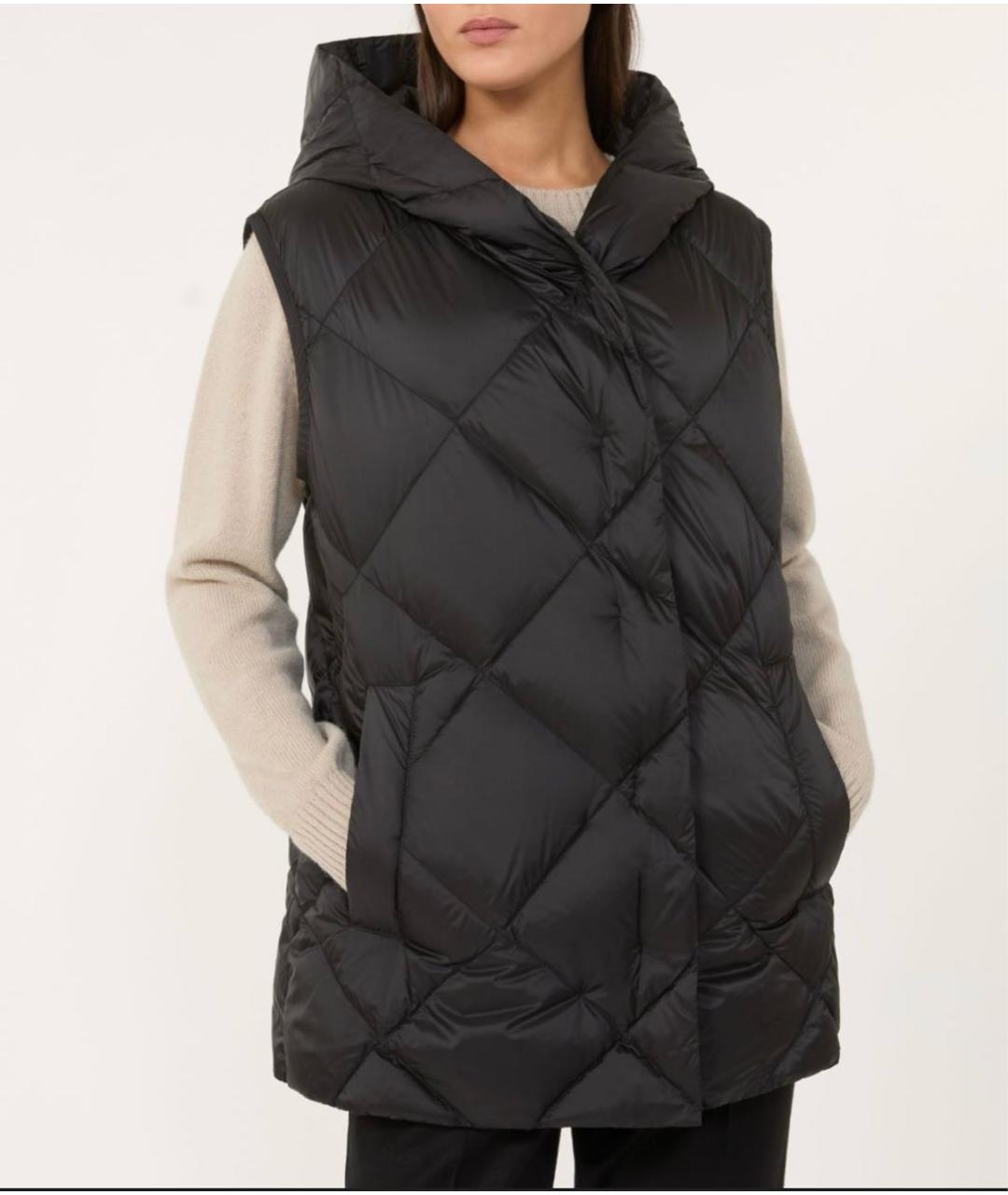 WEEKEND MAX MARA Черный полиэстеровый жилет, фото 6