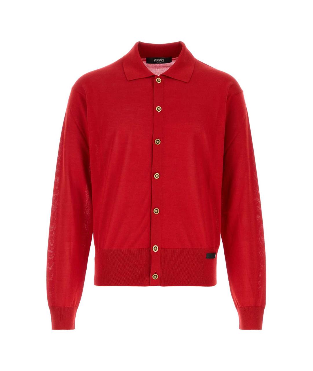 VERSACE Красный шелковый джемпер / свитер, фото 1