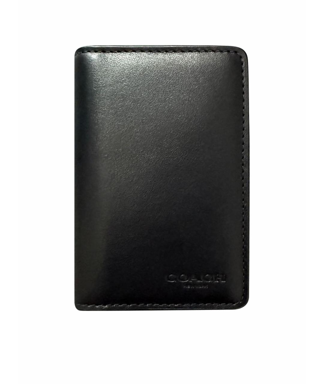 COACH Черный кожаный кардхолдер, фото 1