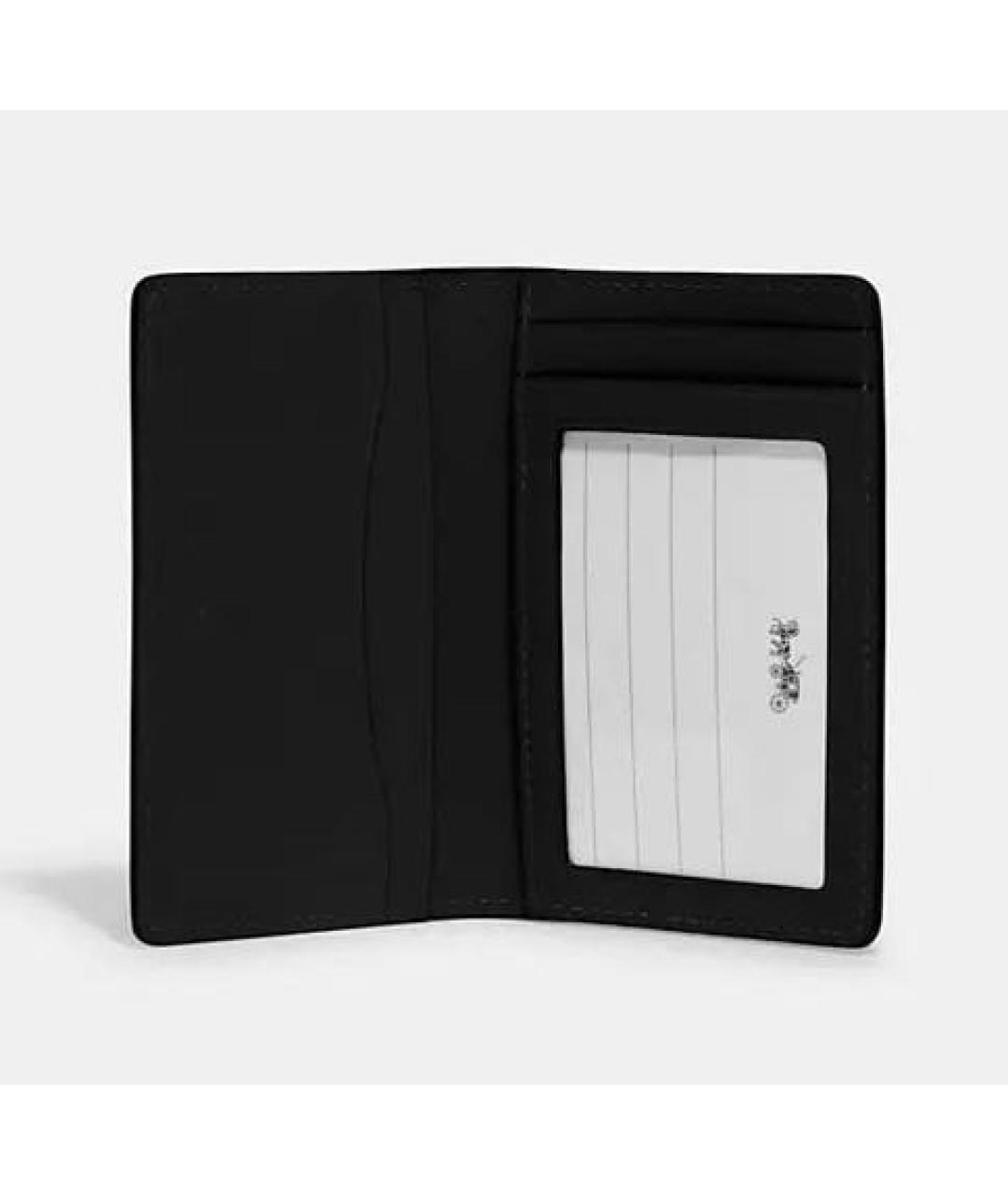 COACH Черный кожаный кардхолдер, фото 8