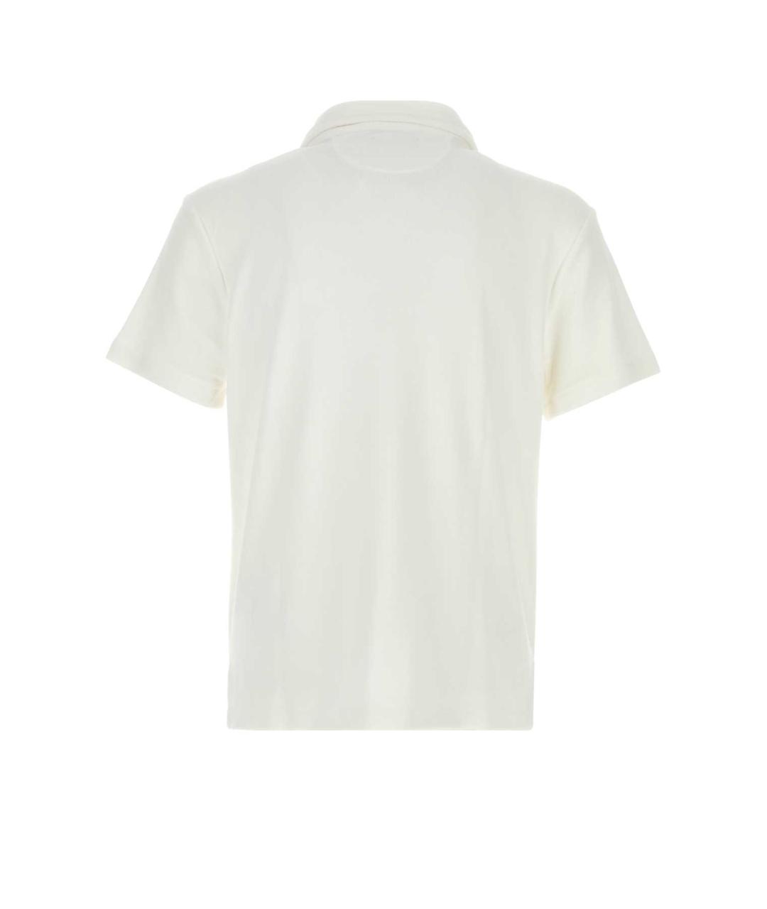 POLO RALPH LAUREN Белое хлопковое поло с коротким рукавом, фото 2