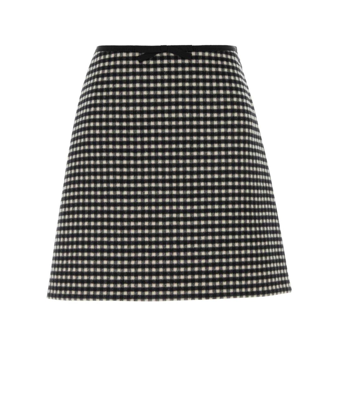 VALENTINO Мульти шерстяная юбка мини, фото 1