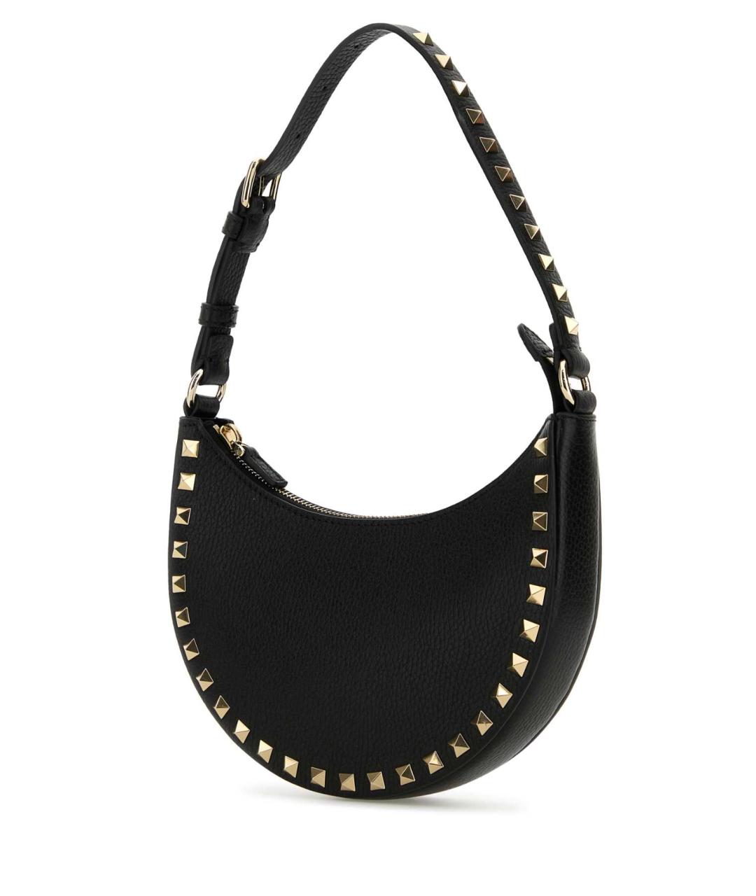 VALENTINO Черная кожаная сумка через плечо, фото 2