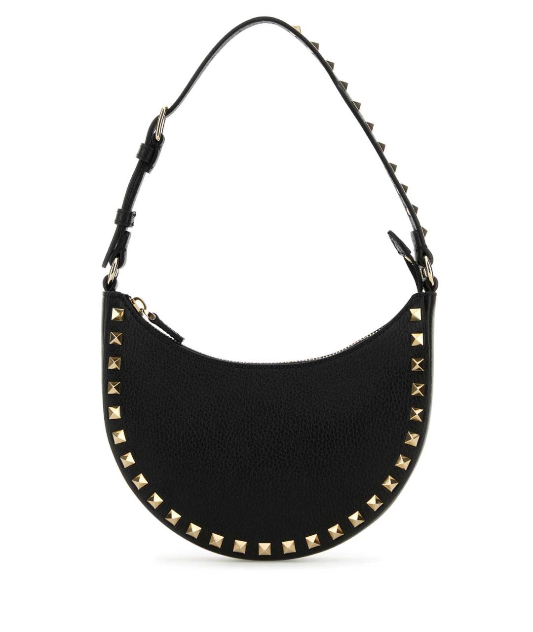 VALENTINO Черная кожаная сумка через плечо, фото 1