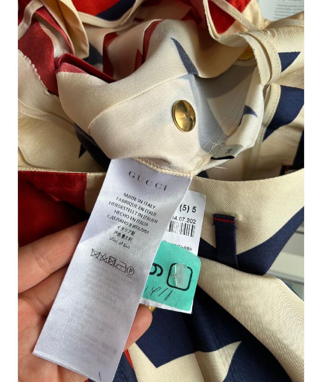 GUCCI Мульти юбка макси, фото 5