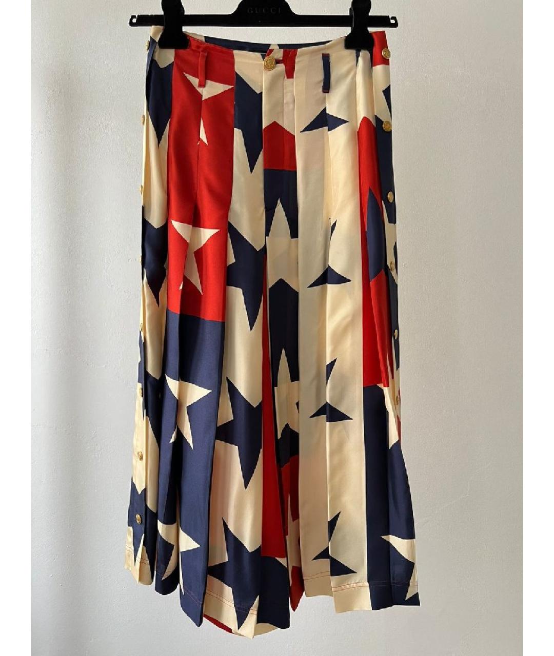 GUCCI Мульти юбка макси, фото 8