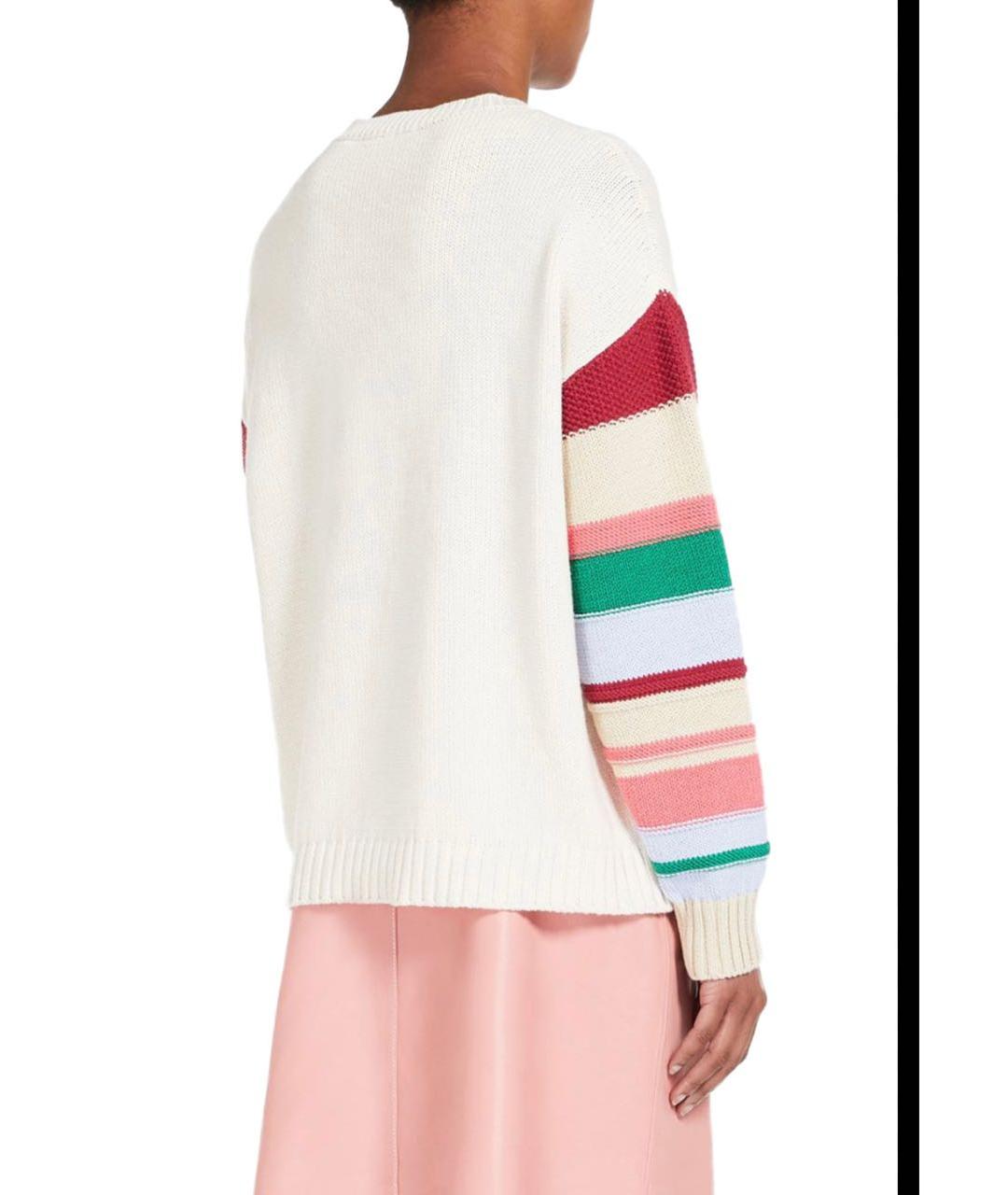 WEEKEND MAX MARA Бежевый хлопковый джемпер / свитер, фото 8