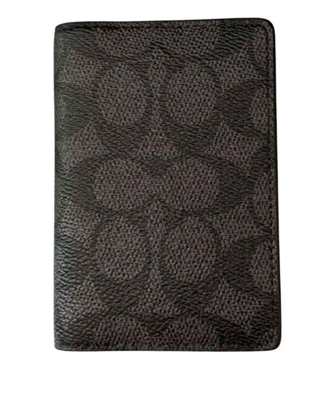 COACH Черный кожаный кардхолдер, фото 1