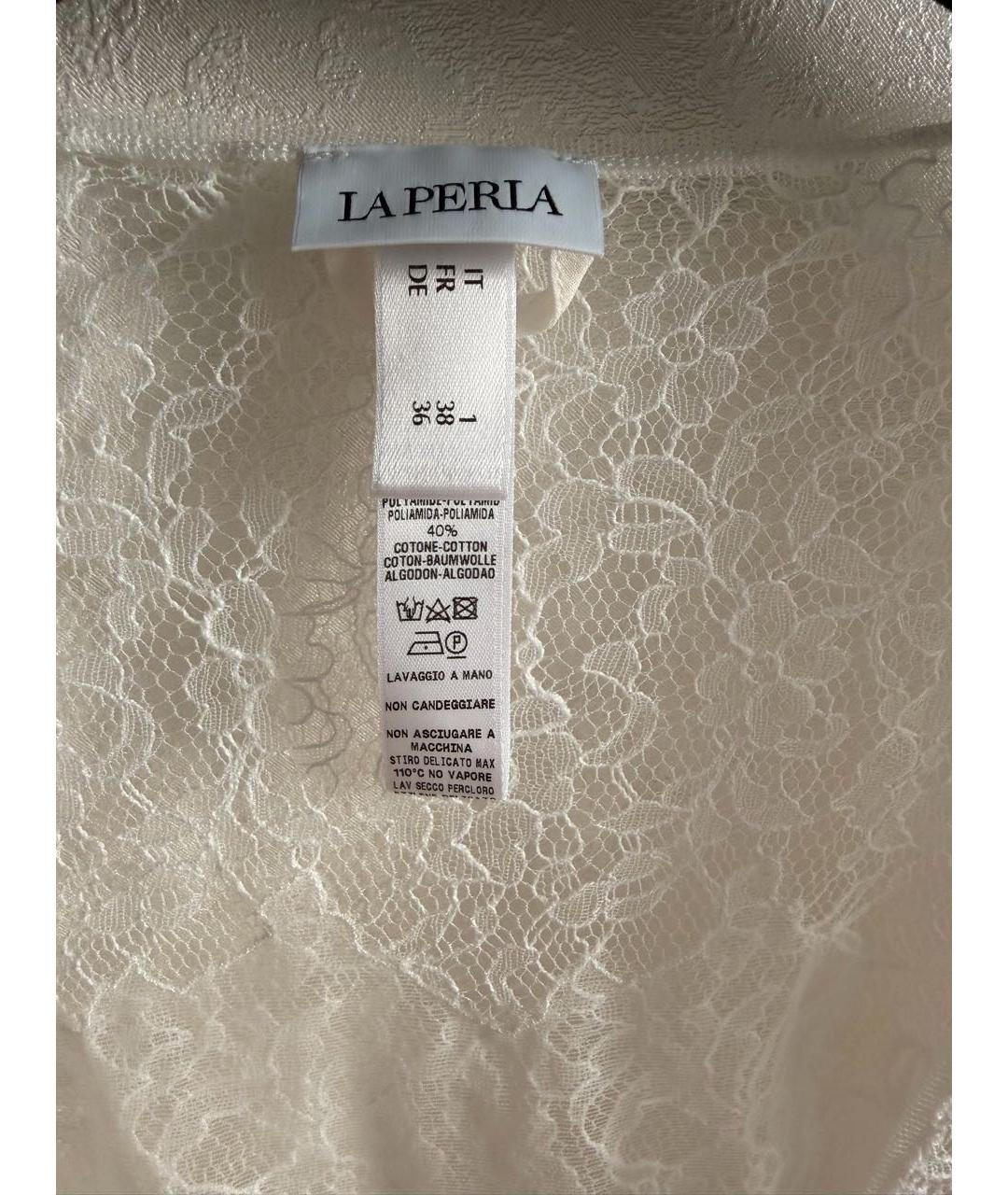 LA PERLA Белый халаты, фото 3