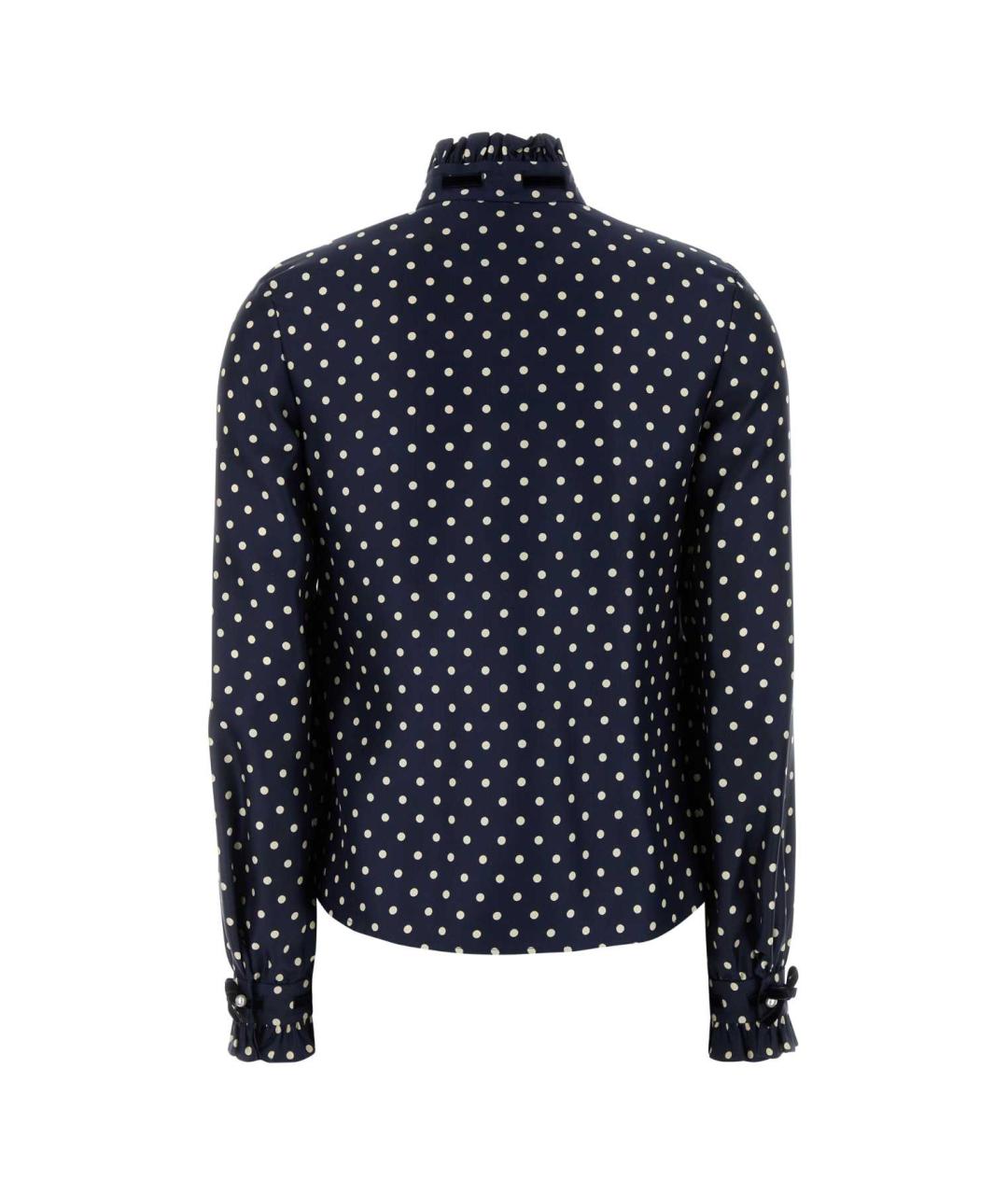 VALENTINO Синяя шелковая рубашка, фото 2
