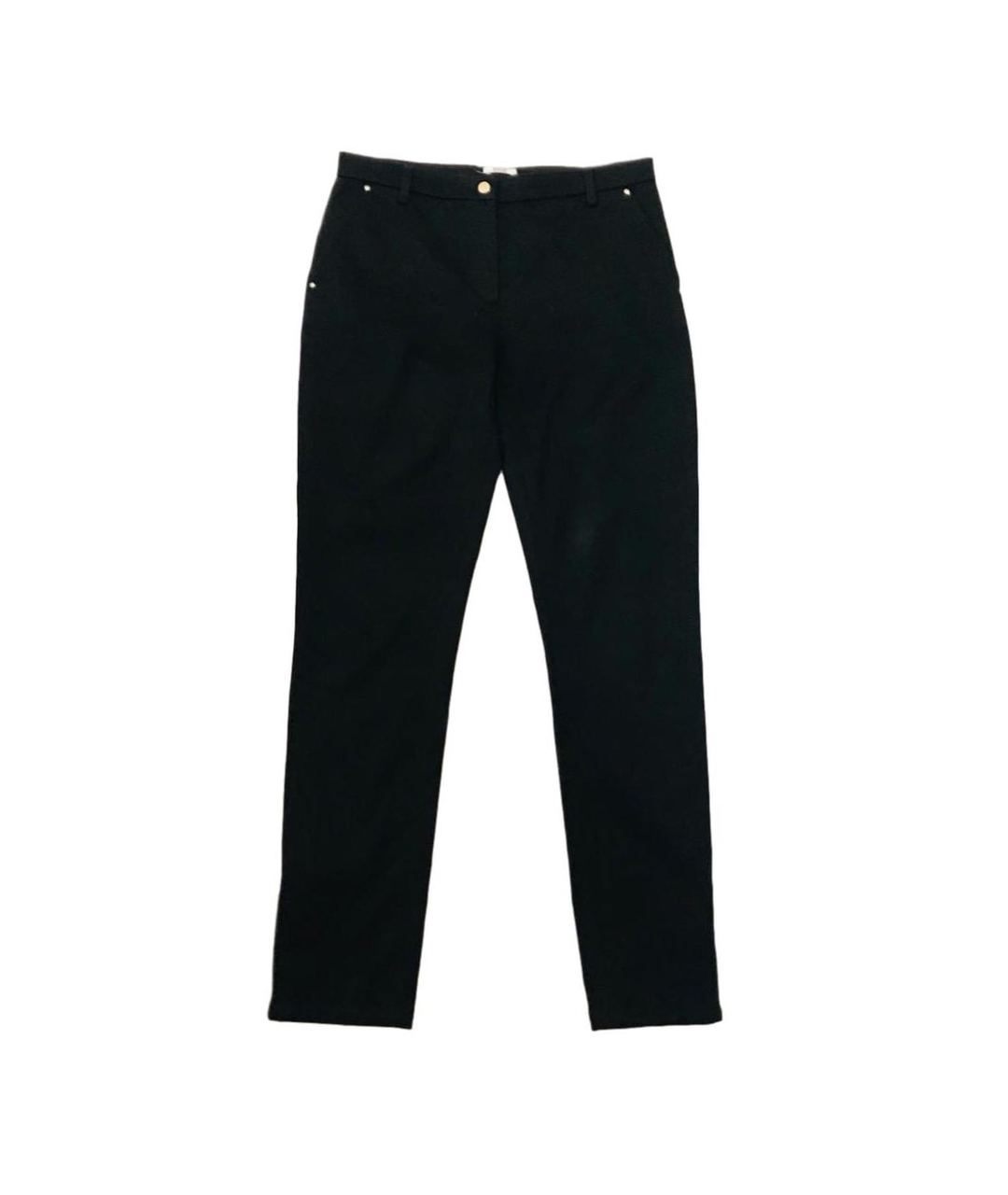 WOLFORD Черные хлопко-эластановые брюки узкие, фото 1