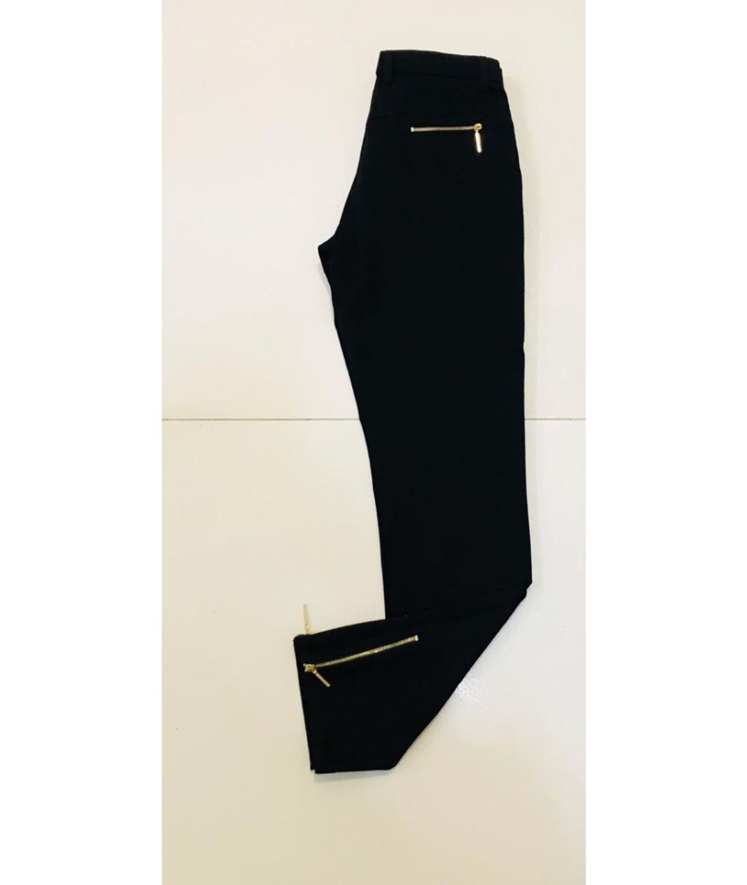 WOLFORD Черные хлопко-эластановые брюки узкие, фото 3