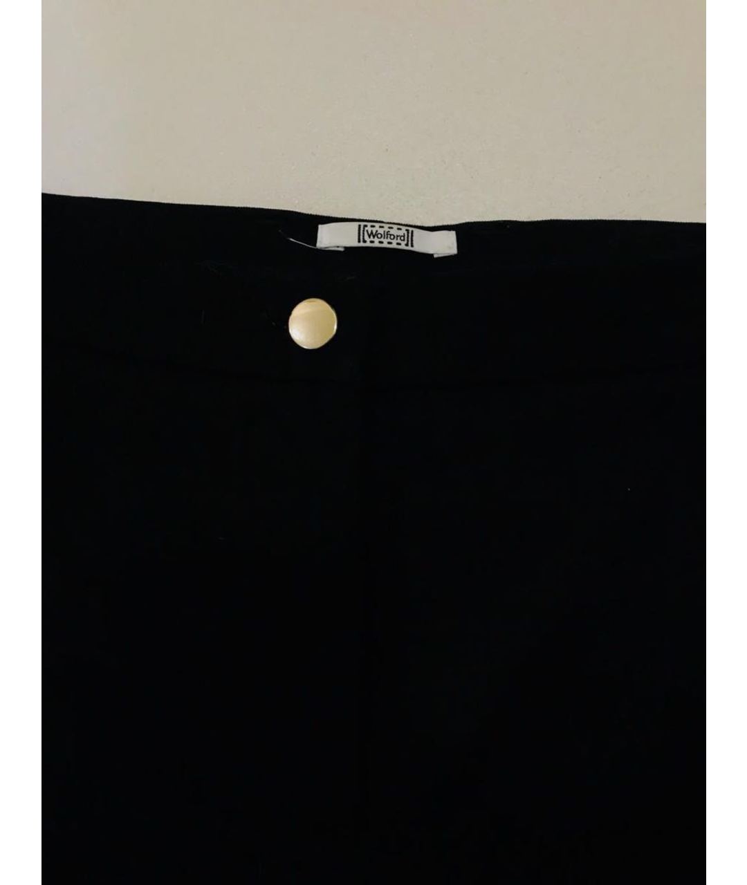 WOLFORD Черные хлопко-эластановые брюки узкие, фото 4