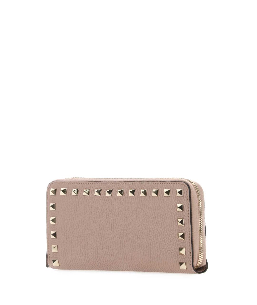 VALENTINO Розовый кожаный кошелек, фото 2