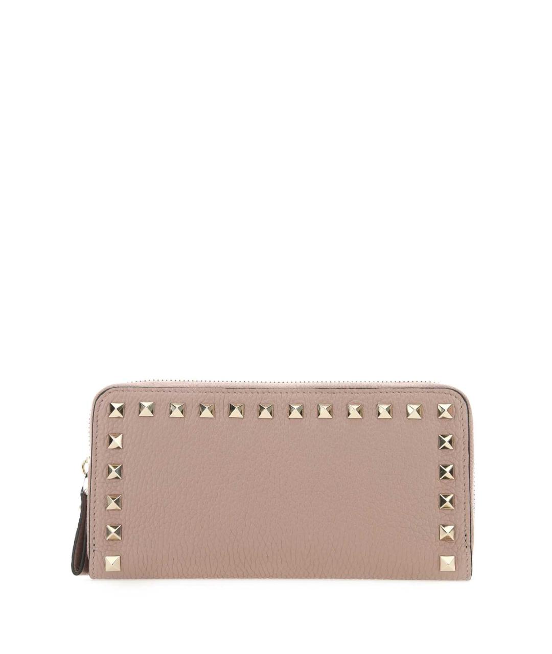 VALENTINO Розовый кожаный кошелек, фото 1