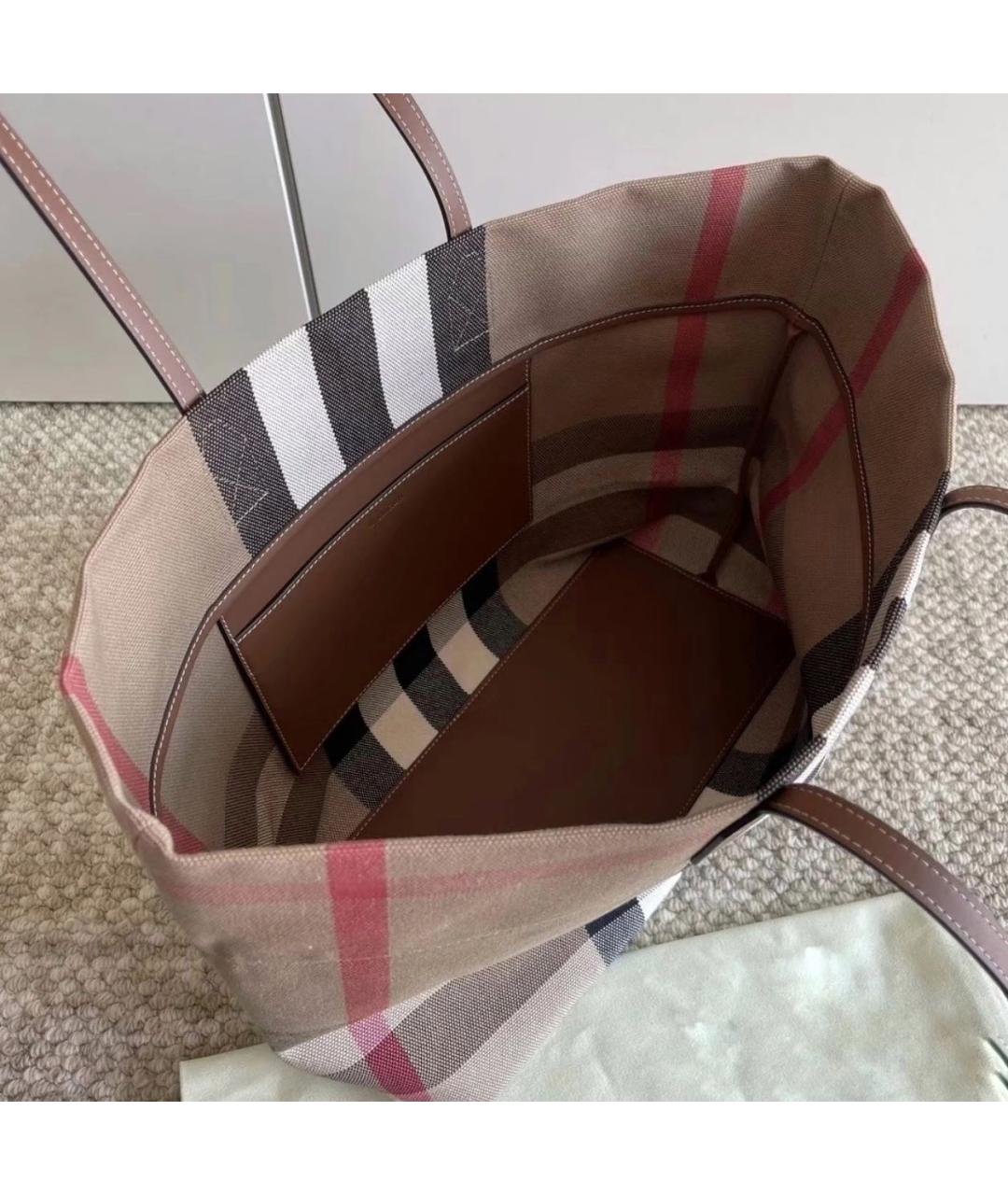 BURBERRY Бежевая сумка тоут, фото 8