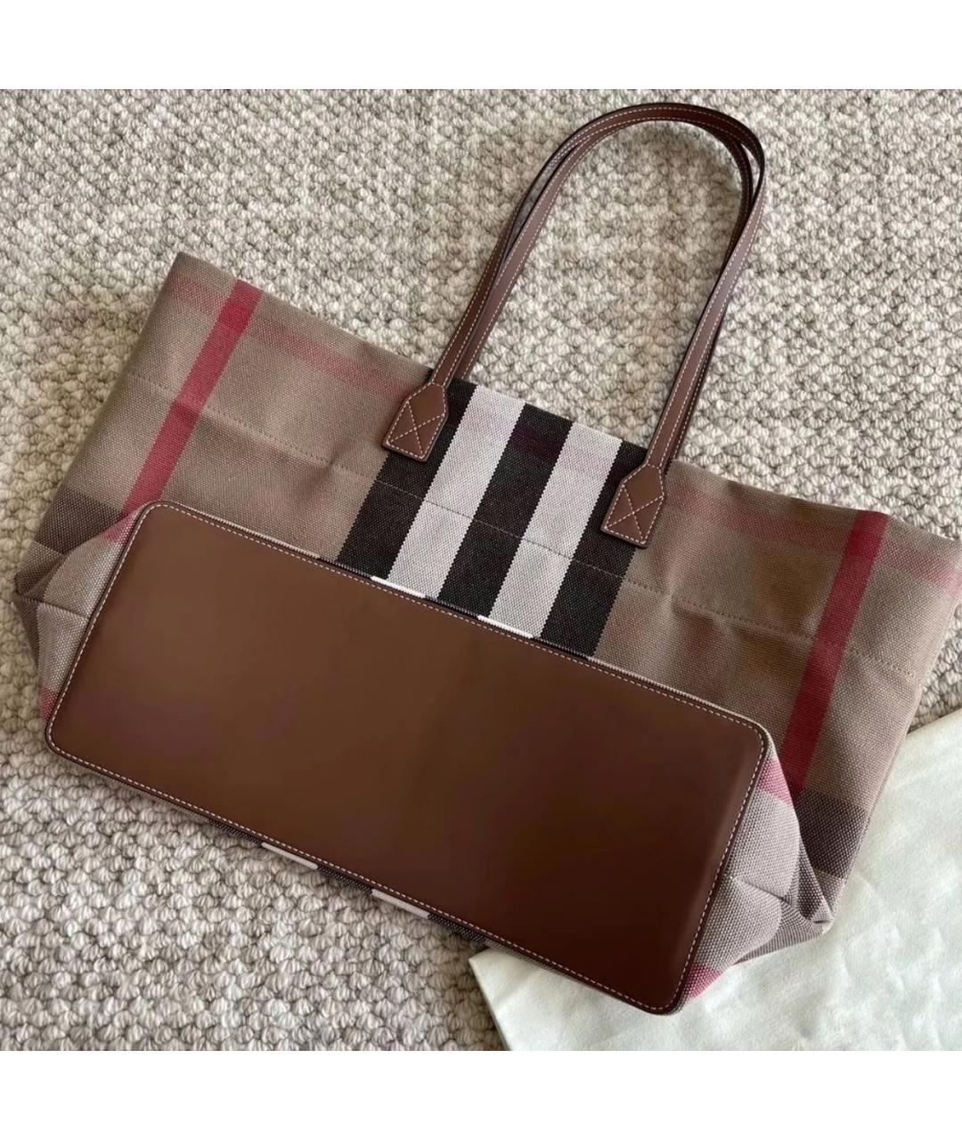 BURBERRY Бежевая сумка тоут, фото 7