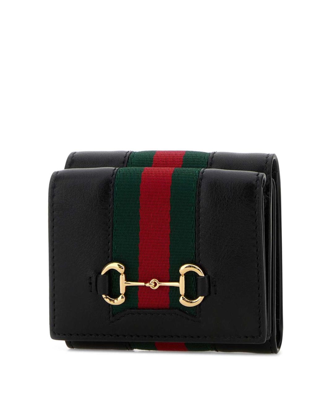 GUCCI Черный кожаный кошелек, фото 2